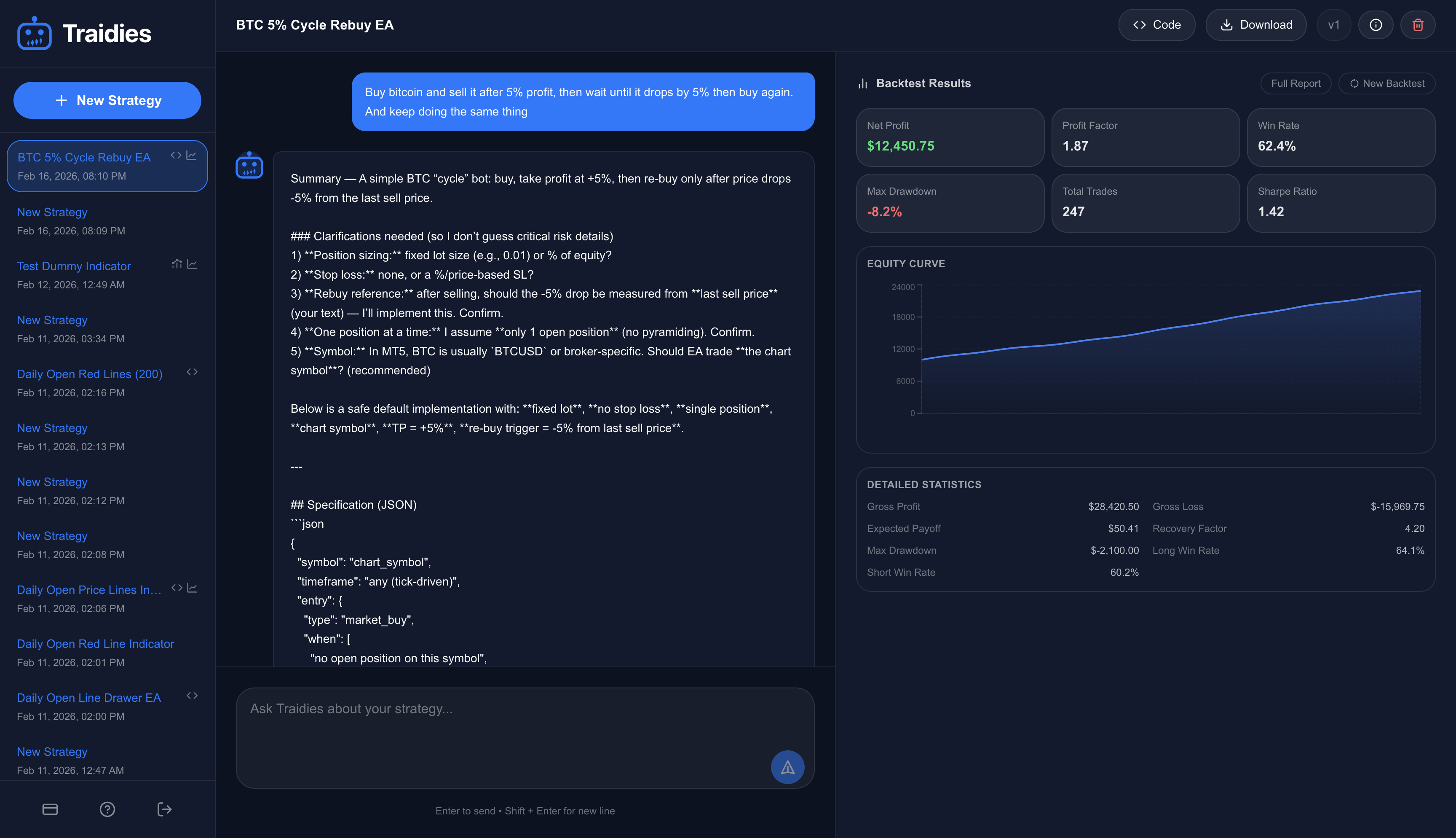 Traidies screenshot 1